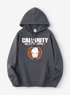 游戏Call of duty 使命召唤12周边 黑色行动3卫衣连帽bf风衣服