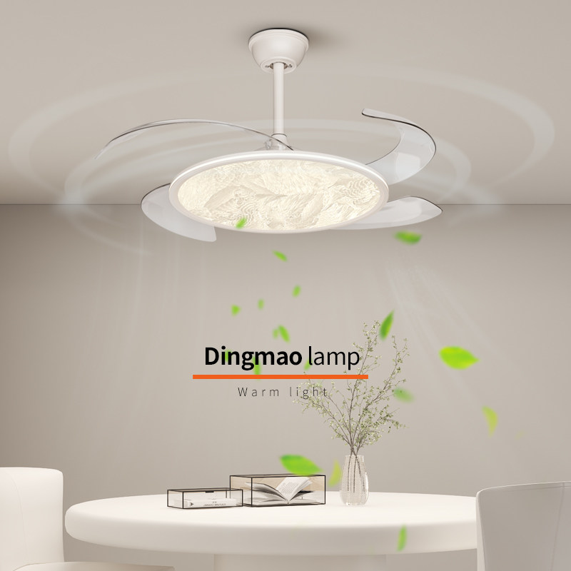 全光谱珐琅彩隐形餐厅卧室风扇灯