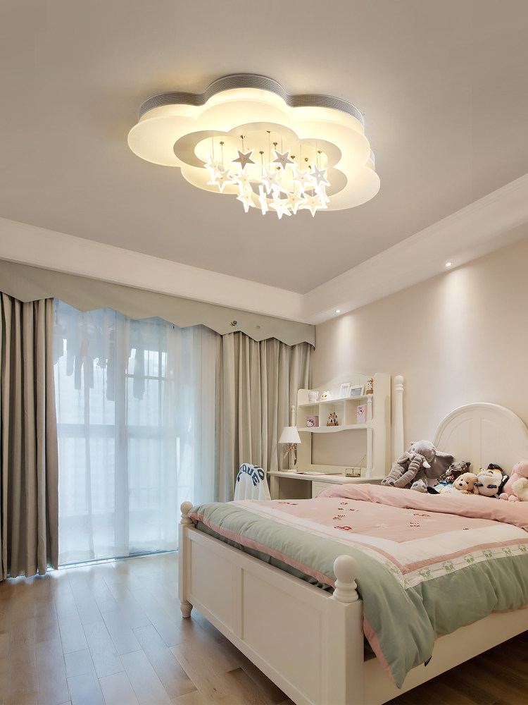 云和星星儿童房灯卧室房间吸顶灯创意温馨浪漫的男孩女孩公主灯