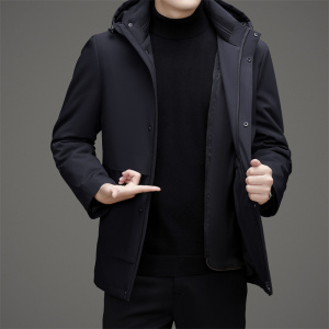 冬季银兰貂内胆可脱可脱卸帽90绒商务户外羽绒服XZ804/M9718P298图片