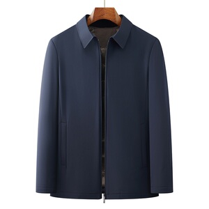 25年冬季中老年商务羽绒服白鸭绒内胆可拆J231P200图片
