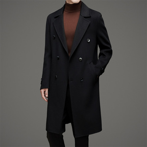 长款双面呢羊毛大衣男西装领商务休闲修身呢子XZ804/M2906P278,男装毛呢大衣,星座804（原QT730）