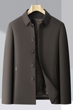 冬季高品中老年纯色商务羽绒服貂绒内胆可拆M5188P235挂拍，男装羽绒服，星座804（原QT730）