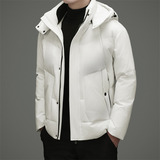 冬季新标高充绒帽可脱卸纯色简约羽绒服面包服XZ804/M6919P295，男装羽绒服，星座804（原QT730）