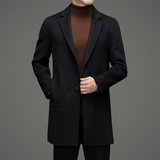 男士双面呢羊毛大衣男中长款商务休闲修身呢子33010P235，男装毛呢大衣，星座804（原QT730）