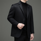 高品秋冬双面呢羊毛西装男短款格子休闲呢子M33905P265，男装毛呢大衣，星座804（原QT730）