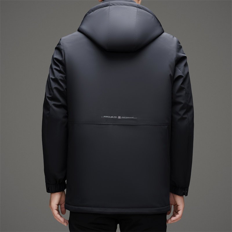 秋冬外套加绒内胆可拆中老年可脱卸帽商务外套XZ804/M9773P255,男装棉衣,星座804（原QT730）