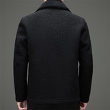 冬季男皮毛一体双面穿羊毛夹克翻领羊剪绒上衣M26165P225，男装夹克，星座804（原QT730）