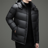 冬季新标高充绒帽可拆纯色简约羽绒服面包服XZ804/82505P300，男装羽绒服，星座804（原QT730）