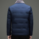 冬季新标羊毛领简约羽绒服XZ804/M6952P220，男装羽绒服，星座804（原QT730）