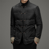 冬季中老年男士羽绒服风轻薄唐装父亲衣服汉服男M517P190，男装民族服装，星座804（原QT730）