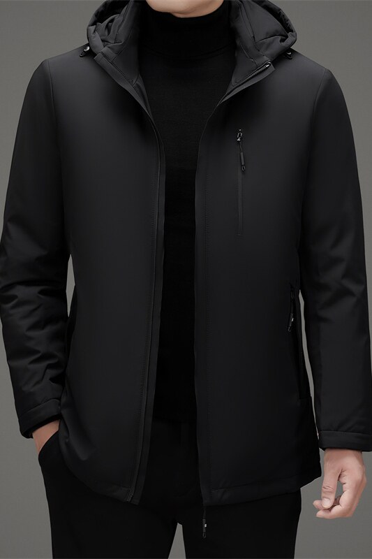 25年中老年男士羽绒内胆可拆连帽羽绒服冬季商务外套M852P265,男装羽绒服,星座804（原QT730）