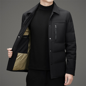 冬季翻领羽绒服男商务休闲新款加厚保暖保暖夹克XZ804/M9735P215图片