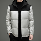 冬季新标高充绒帽可脱卸拼色简约羽绒服XZ804/M6951P260，男装羽绒服，星座804（原QT730）