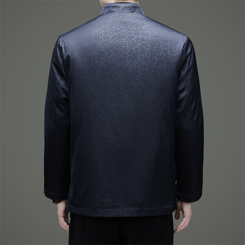品质男装冬季风大码提花老人加绒唐装XZ804/R577P120,男装民族服装,星座804（原QT730）