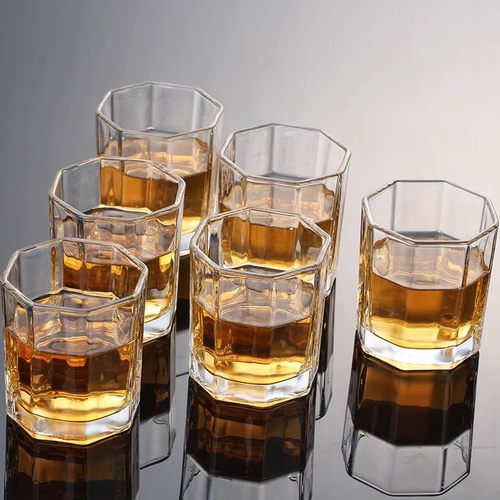 玻璃杯子套装威士忌酒杯家用水杯
