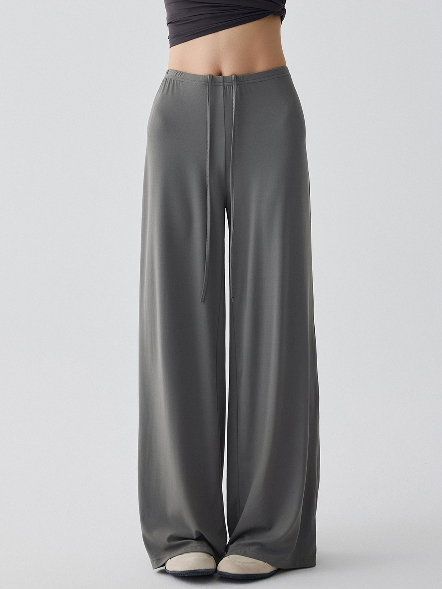 健身裤女垂感宽松阔腿显瘦加长专业跑步训练运动长裤普拉提瑜伽服