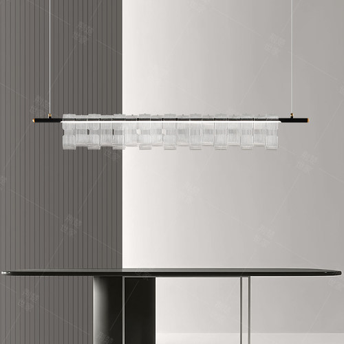 现代简约智能护眼防眩一字吊灯