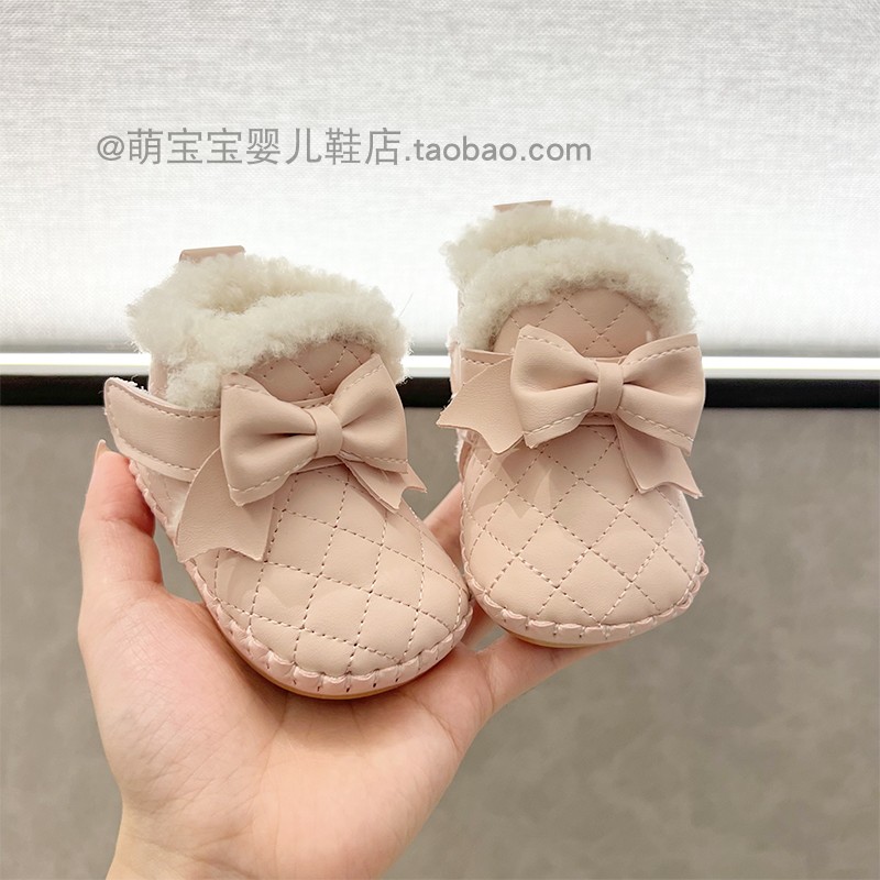 女宝宝冬天加厚保暖公主鞋学步鞋