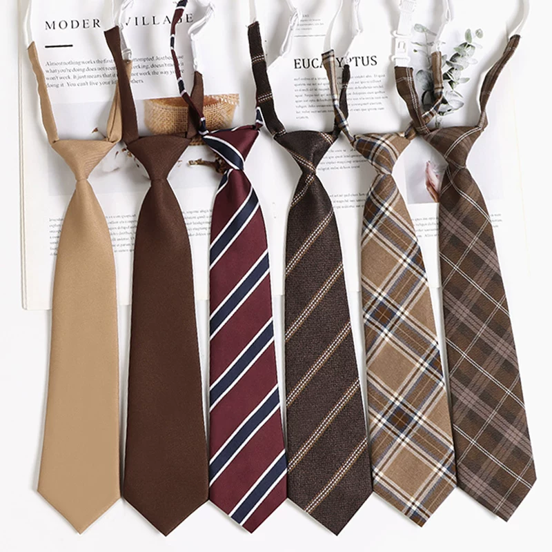 Coffee brown bow tie for students, shirt, accessory