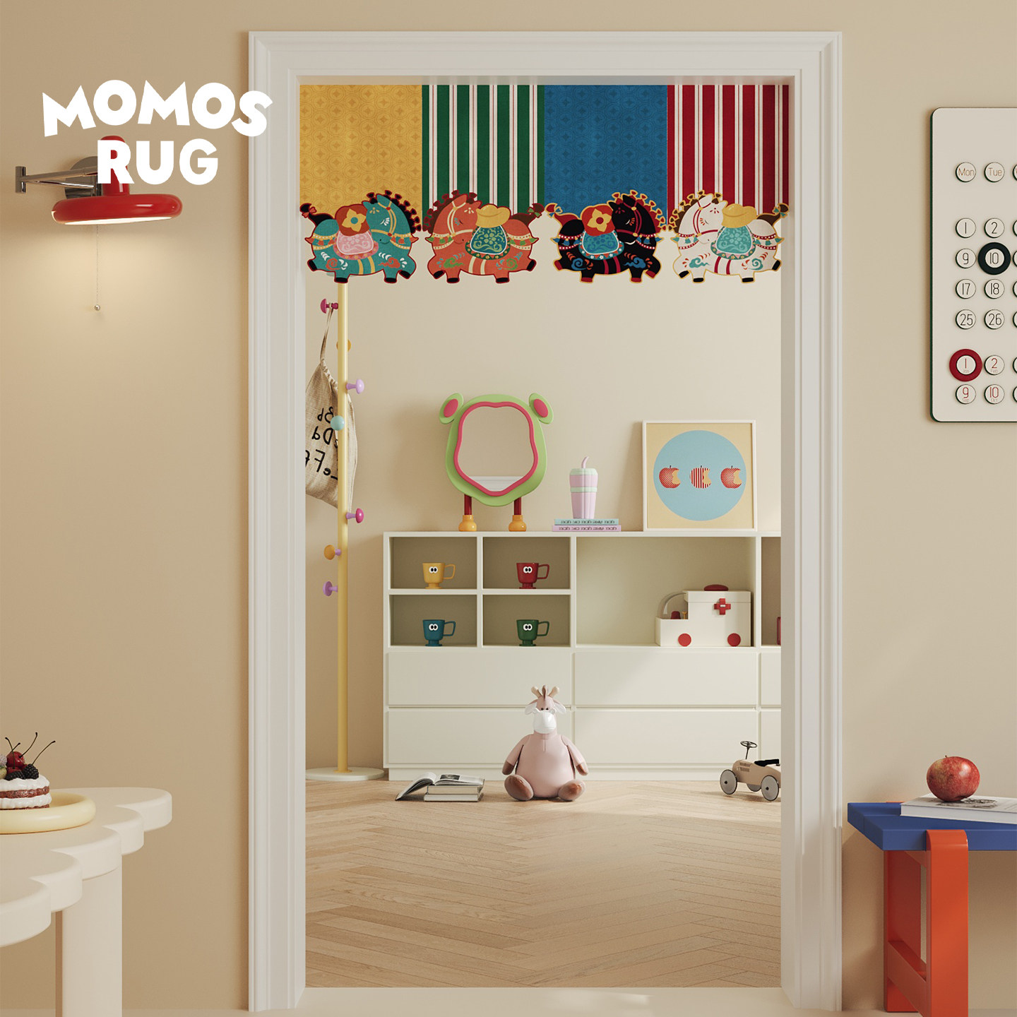 马年红色小门帘吊旗卧室客厅装饰新年喜庆短帘遮挡帘隔断门横挂布,居家布艺,门帘,淘宝优惠券,粉丝福利购,淘宝优惠卷