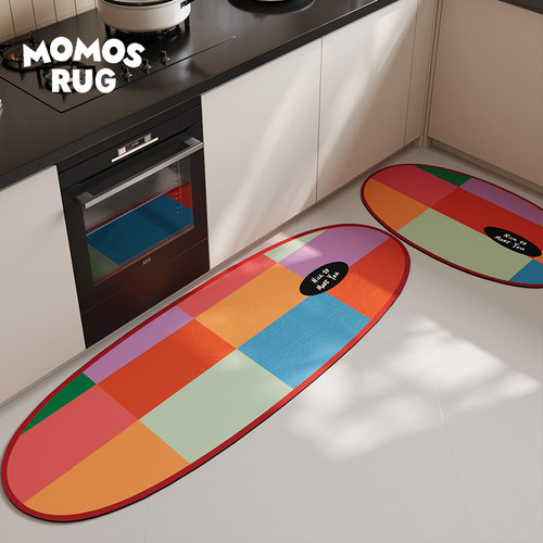 momosrug厨房地垫耐脏防滑脚垫子