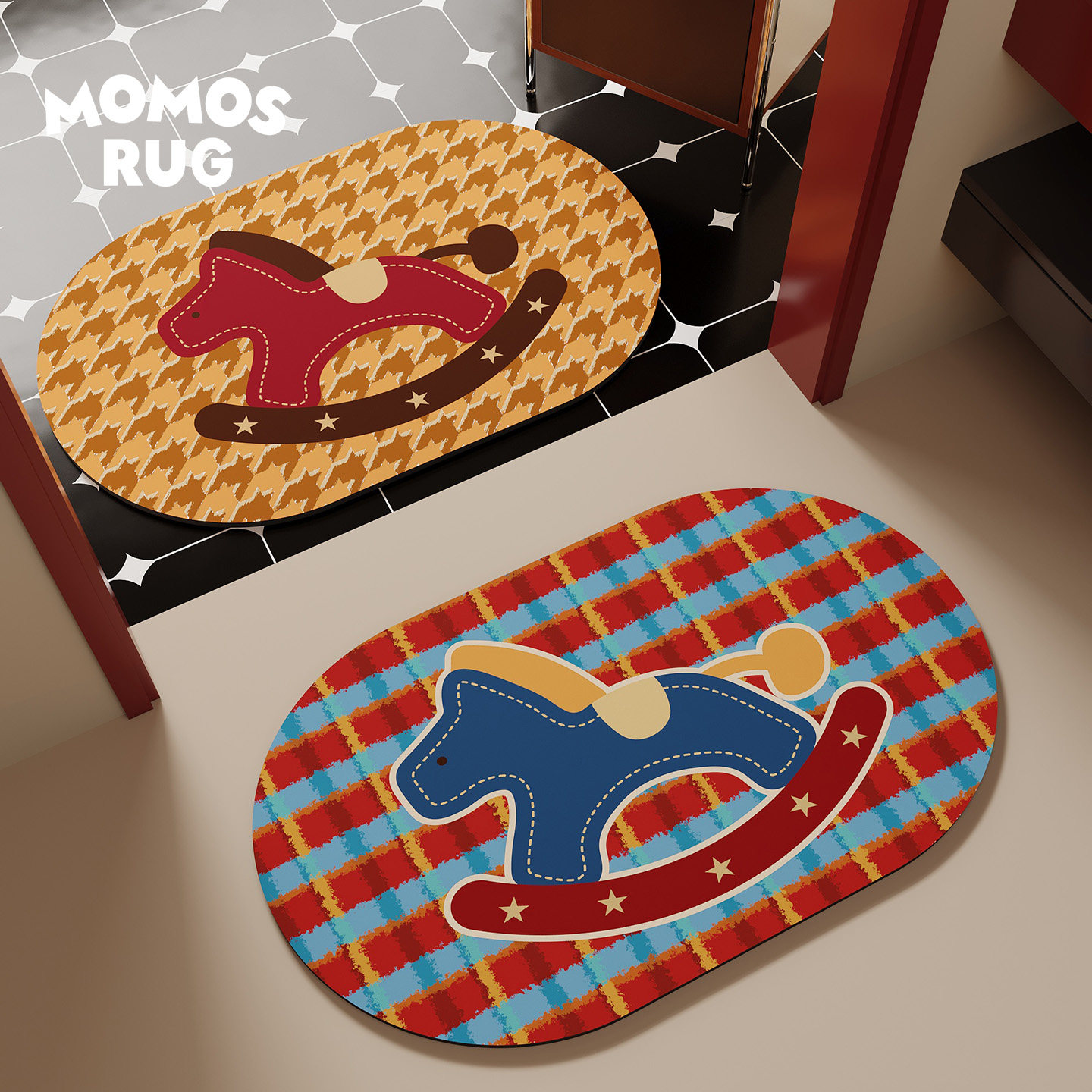 蓝驹轻晃浴室百搭家用吸水地垫卡通厕所卫生间脚垫家用防滑耐脏,居家布艺,入户地垫,淘宝优惠券,粉丝福利购,淘宝优惠卷