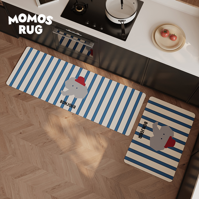 momosrug厨房地垫家用耐脏