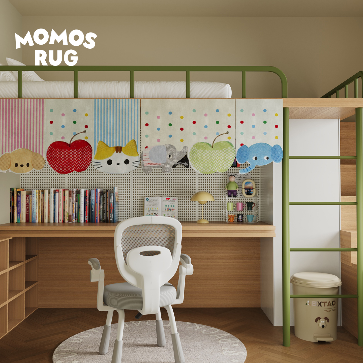 麦可动物小门帘吊旗卧室客厅装饰简约短帘遮挡帘隔断门横挂布半帘