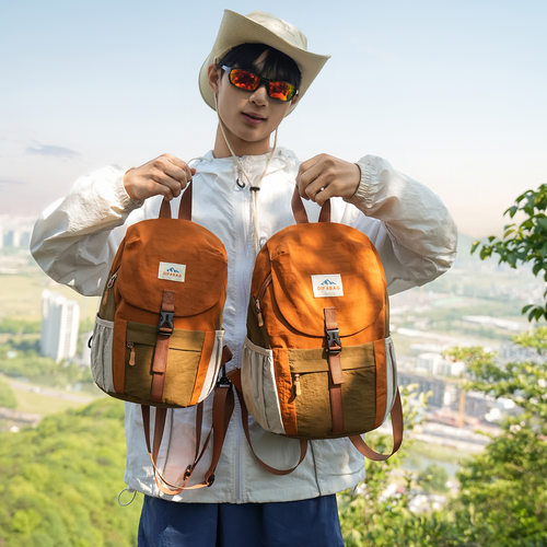 登山运动韩系潮酷男女双肩背包