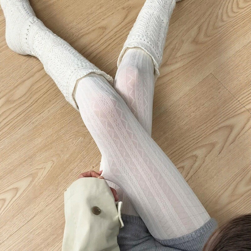 复古天鹅绒打底裤女微透高弹春秋