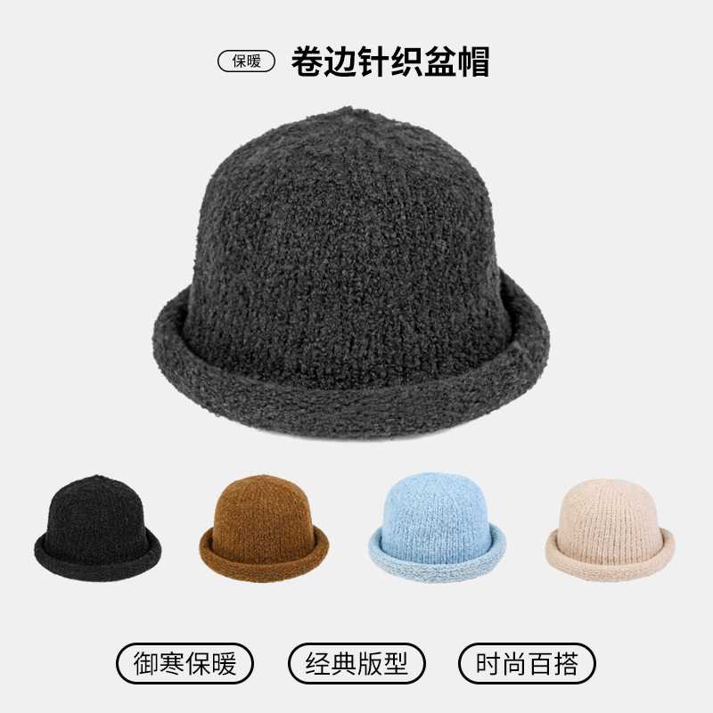 现货秋冬户外保暖针织盆帽男女