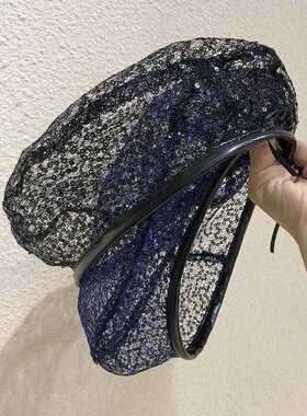 网纱蕾丝堆堆帽女夏遮白发薄款