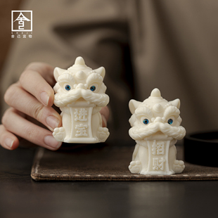 茶宠茶桌摆件宝狮茶宠摆件可爱招财吉祥物工艺饰品茶台小摆件茶玩