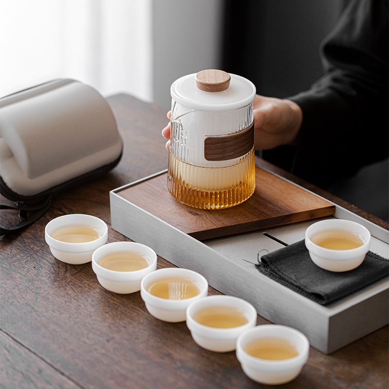 舍己宜物冰种旅行茶具