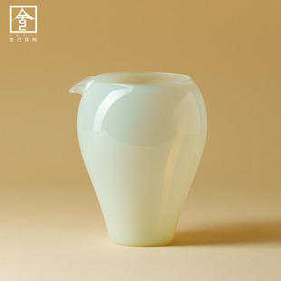 小清新冰玉高档沐玉公道杯家用手工分茶器高颜值茶海匀杯茶具零配