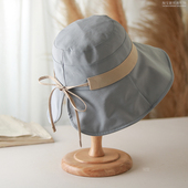速干防晒渔夫帽女夏季 太阳帽 宽檐可折叠户外休闲帽显脸小透气薄款