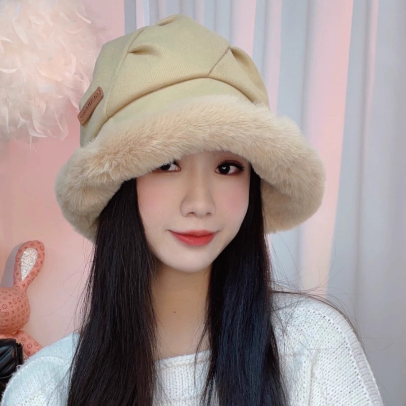 毛绒渔夫帽女冬季户外加绒加厚保暖盆帽褶皱显脸小东北防寒冬帽潮,服饰配件/皮带/帽子/围巾,帽子,淘宝优惠券,粉丝福利购,淘宝优惠卷