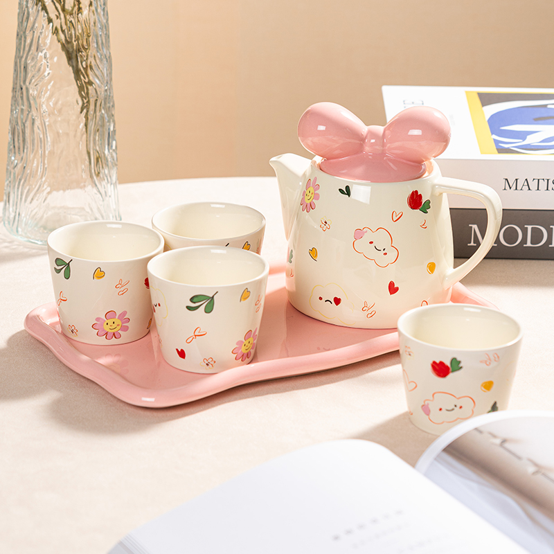 陶瓷水壶杯子套装乔迁新居礼物