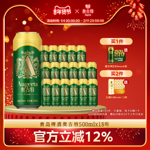 青岛啤酒奥古特500ml*18听