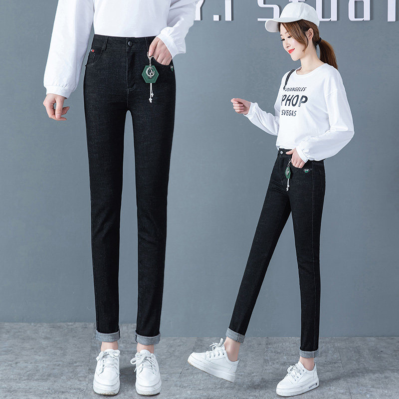 薄款小脚牛仔裤女裤2020铅笔裤早秋高腰裤以纯官方旗舰店官网店铺