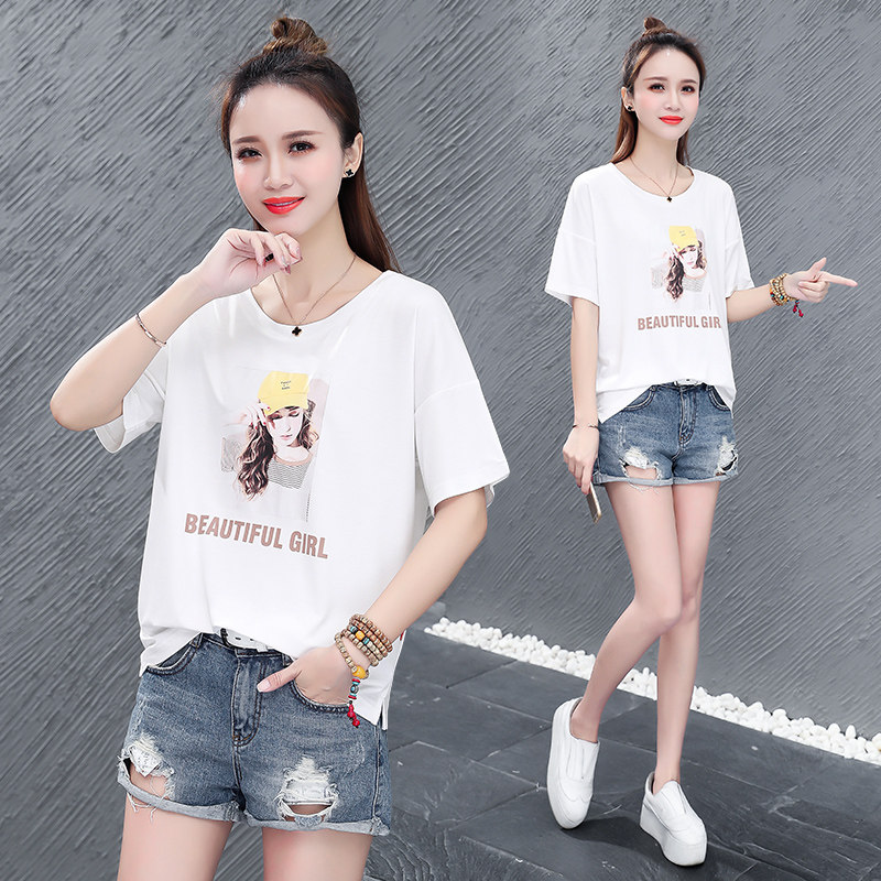 以纯官方旗舰店官网店铺短款半袖T恤夏装2020新款短袖欧贝妮女装