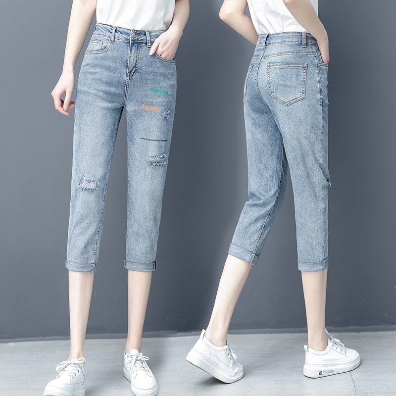 以纯官方旗舰店官网0新款高腰显瘦百搭七分哈伦萝卜裤潮春夏季女