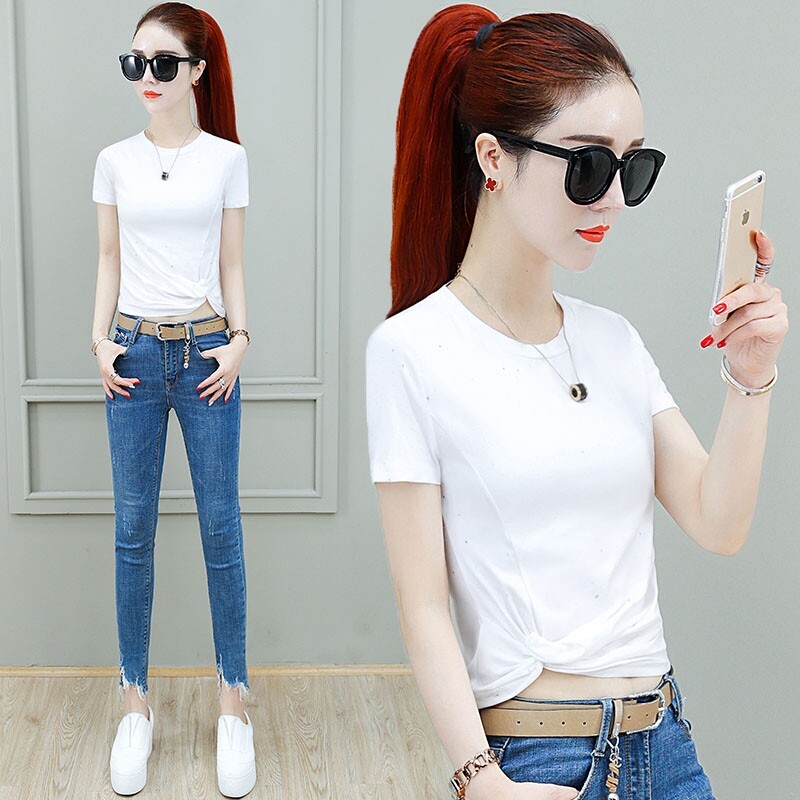 欧贝妮女装以纯官方旗舰店官网短袖t恤2020新款夏装流行时尚上衣