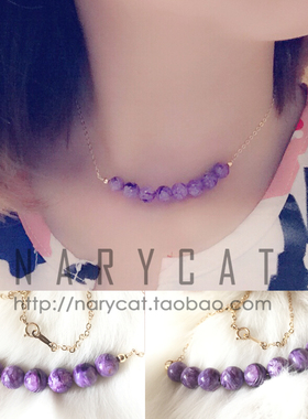 narycat包金微笑遮疤痕项链定制