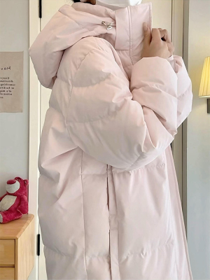 2025冬季新款韩系中长款羽绒棉服女加厚保暖过膝棉袄学生爆款外套