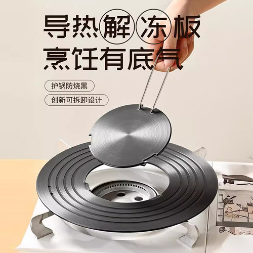 导热板导热盘家用隔热板珐琅锅煤燃气灶可拆卸解冻防锅底烧黑