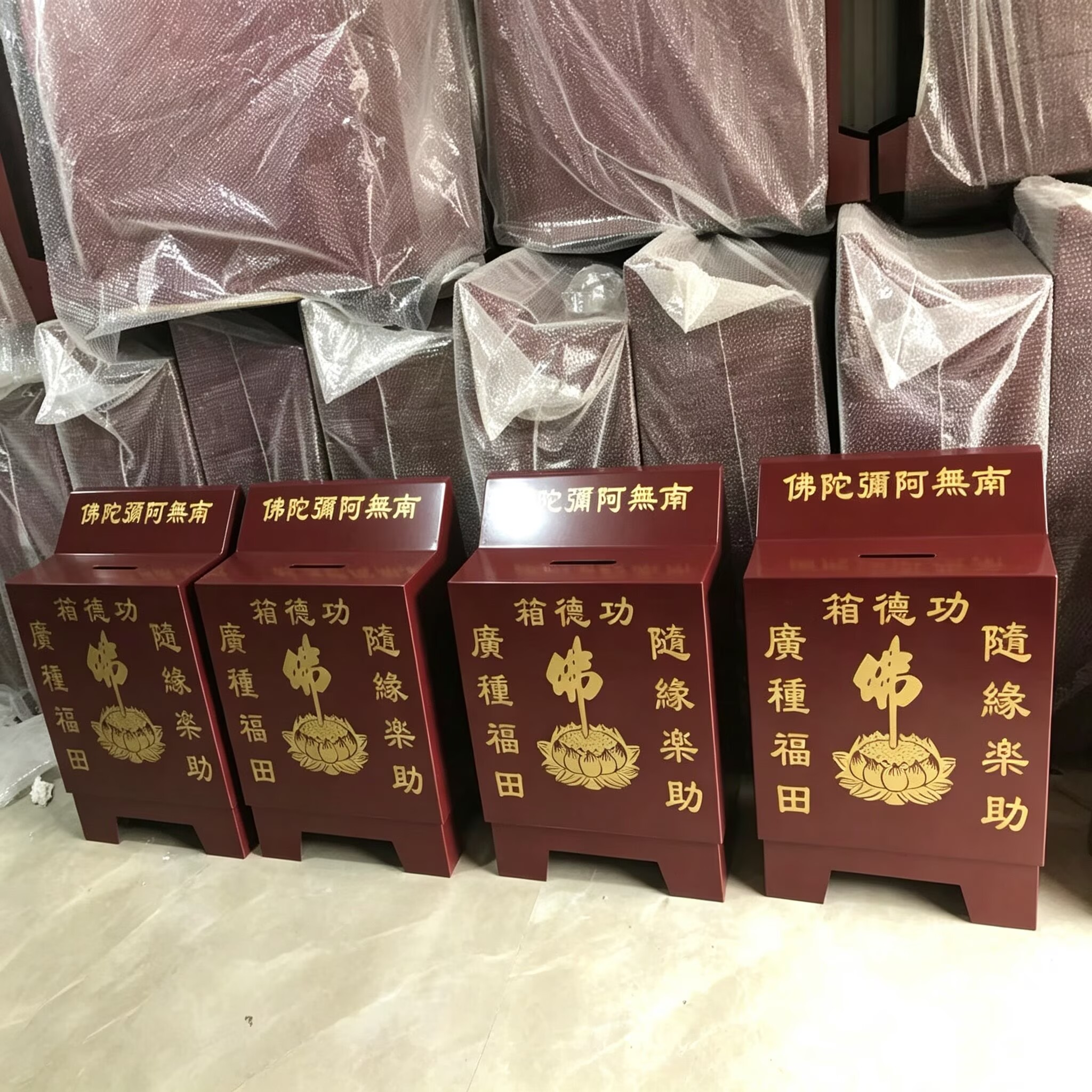 新款加厚钢板电子语音功德箱添油佛柜/佛龛