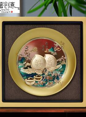 高端足金金箔寿桃送贺寿星祝寿礼品老人长辈生日爷爷奶奶6080大寿