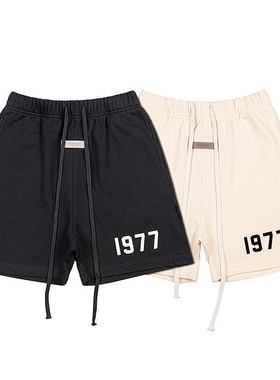 FEAR OF GOD FOG第八季复线ESSENTIALS男女情侣1977运动五分短裤